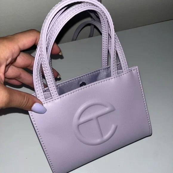 Small Telfar Lavendar bag